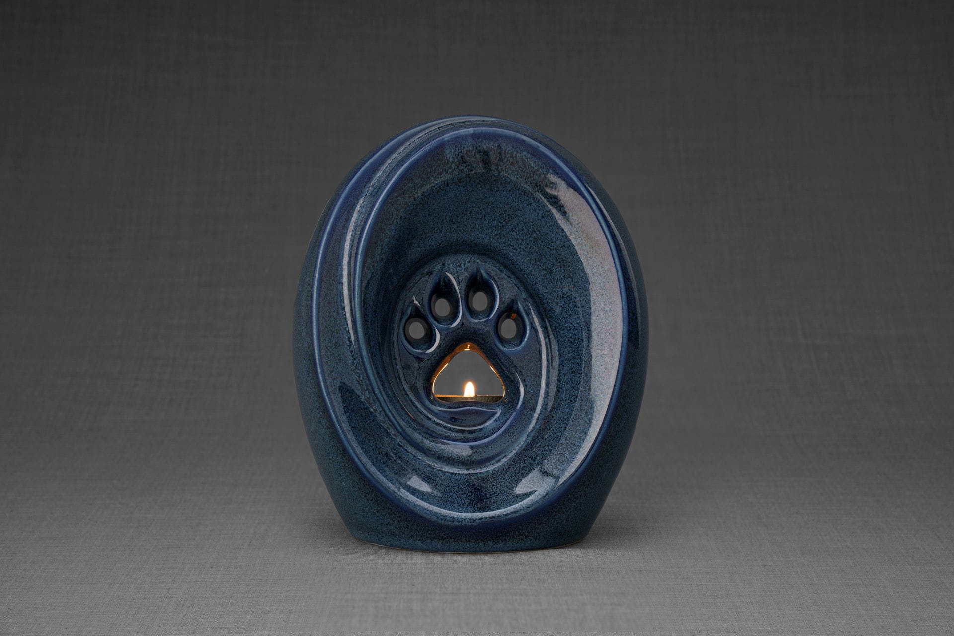 Paw Memorial Bundle - 4 Pieces - Portrait | Urn | Nameplate Holder | Scented Candle - Pulvis Art Urns