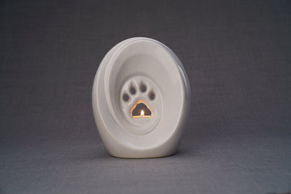 Paw Memorial Bundle - 4 Pieces - Portrait | Urn | Nameplate Holder | Scented Candle - Pulvis Art Urns