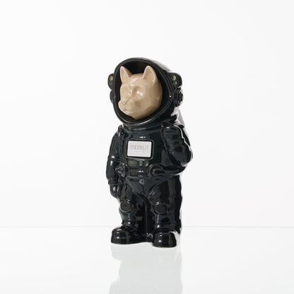 Pulvis Art Urns Pet Cremation Urn Black / Beige / Yes (+$50) Customizable Pet Cremation Urn - Dog | Ceramic Handmade Figure