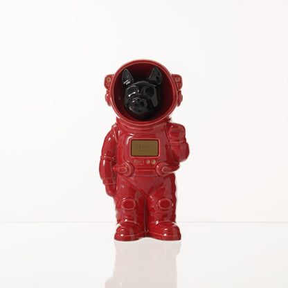 Pulvis Art Urns Pet Cremation Urn Red / Black / Yes (+$50) Customizable Pet Cremation Urn - Dog | Ceramic Handmade Figure
