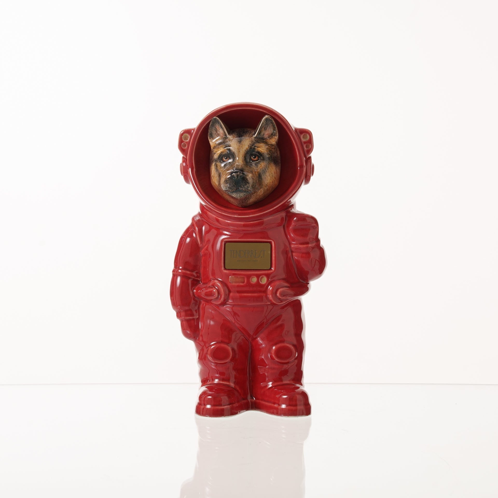 Pulvis Art Urns Pet Cremation Urn Red / CUSTOM (by photo) / Yes (+$50) Customizable Pet Cremation Urn - Dog | Ceramic Handmade Figure