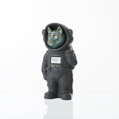 Pulvis Art Urns Pet Cremation Urn Gray Matte / Oily Green / No Customizable Pet Cremation Urn - Dog | Ceramic Handmade Figure