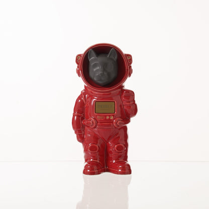 Pulvis Art Urns Pet Cremation Urn Red / Gray Matte / Yes (+$50) Customizable Pet Cremation Urn - Dog | Ceramic Handmade Figure