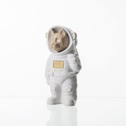 Pulvis Art Urns Pet Cremation Urn White Matte / Beige / No Customizable Pet Cremation Urn - Dog | Ceramic Handmade Figure