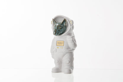 Pulvis Art Urns Pet Cremation Urn White Matte / Oily Green / No Dog Cremation Urn Bull Terrier - Customizable Figure | Pet Urn