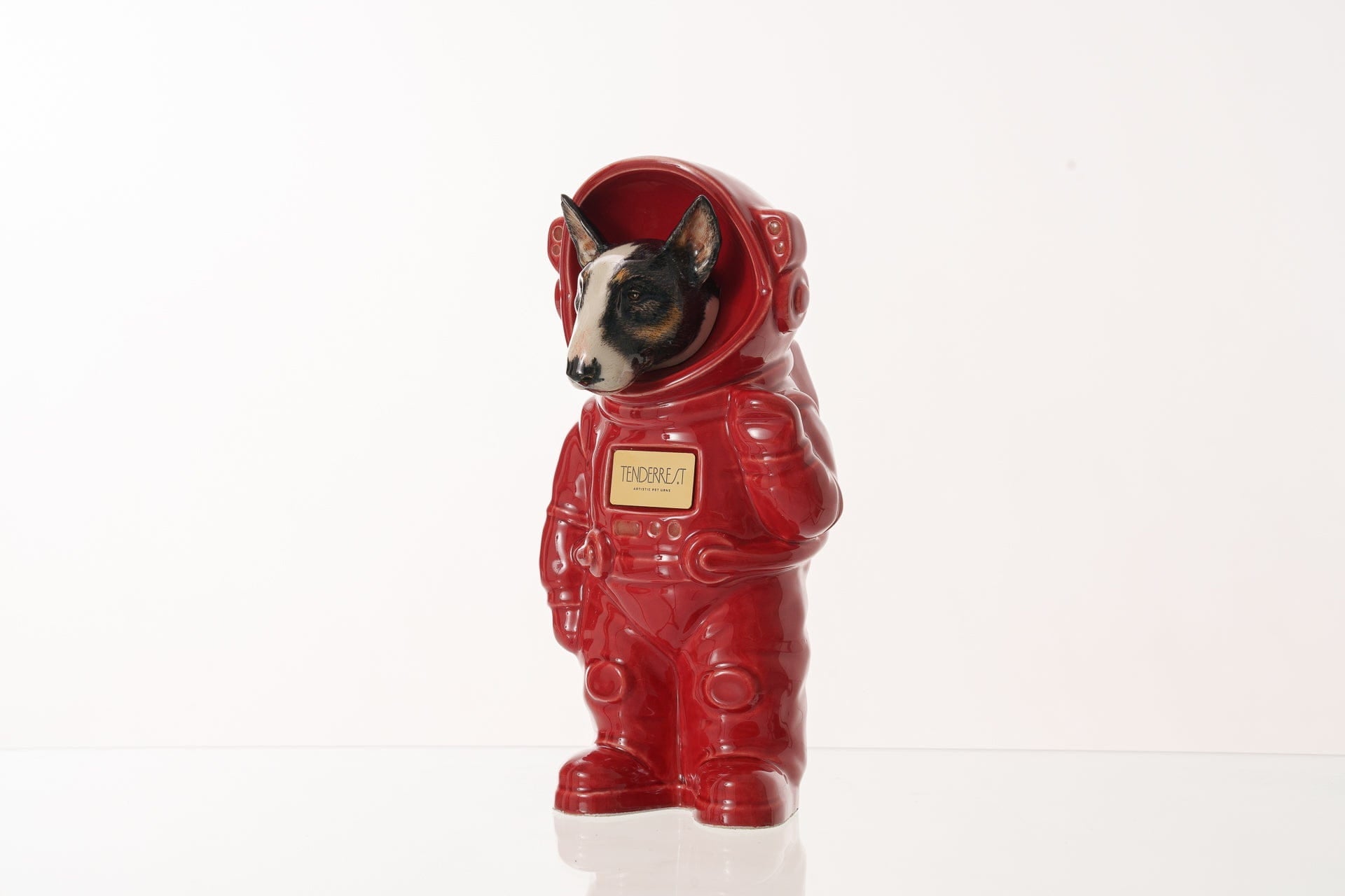 Pulvis Art Urns Pet Cremation Urn Red / CUSTOM (by photo) / Yes (+$50) Dog Cremation Urn Bull Terrier - Customizable Figure | Pet Urn