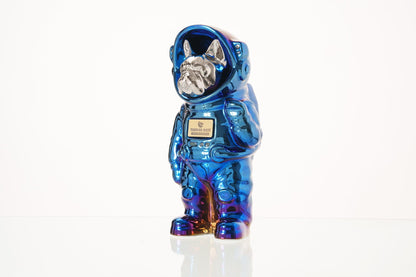Pulvis Art Urns Pet Cremation Urn Glossy Blue / Platinum / Yes (+$50) Dog Cremation Urn French Bulldog - Customizable Figure | Pet Urn
