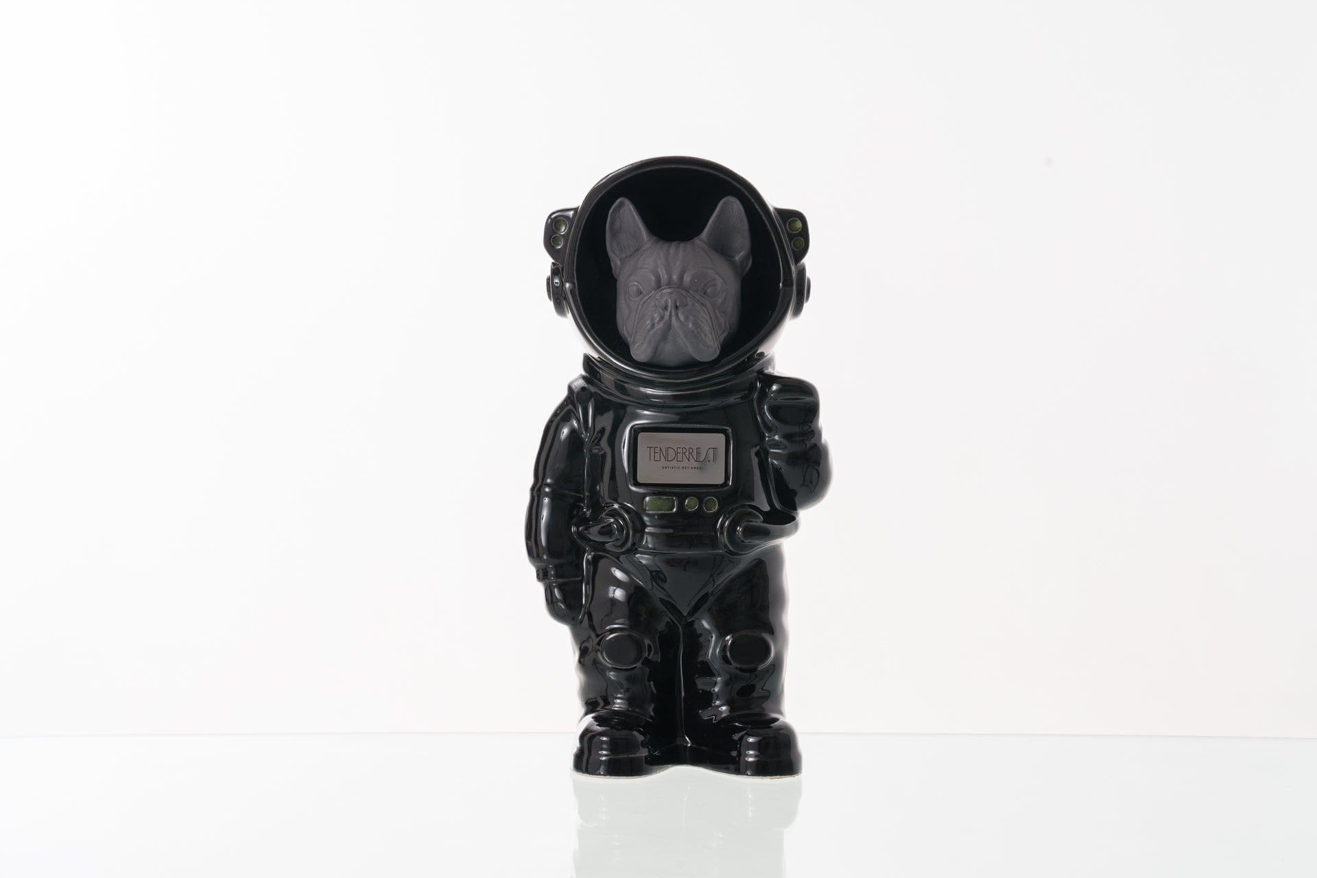 Pulvis Art Urns Pet Cremation Urn Black / Gray Matte / No Dog Cremation Urn French Bulldog - Customizable Figure | Pet Urn