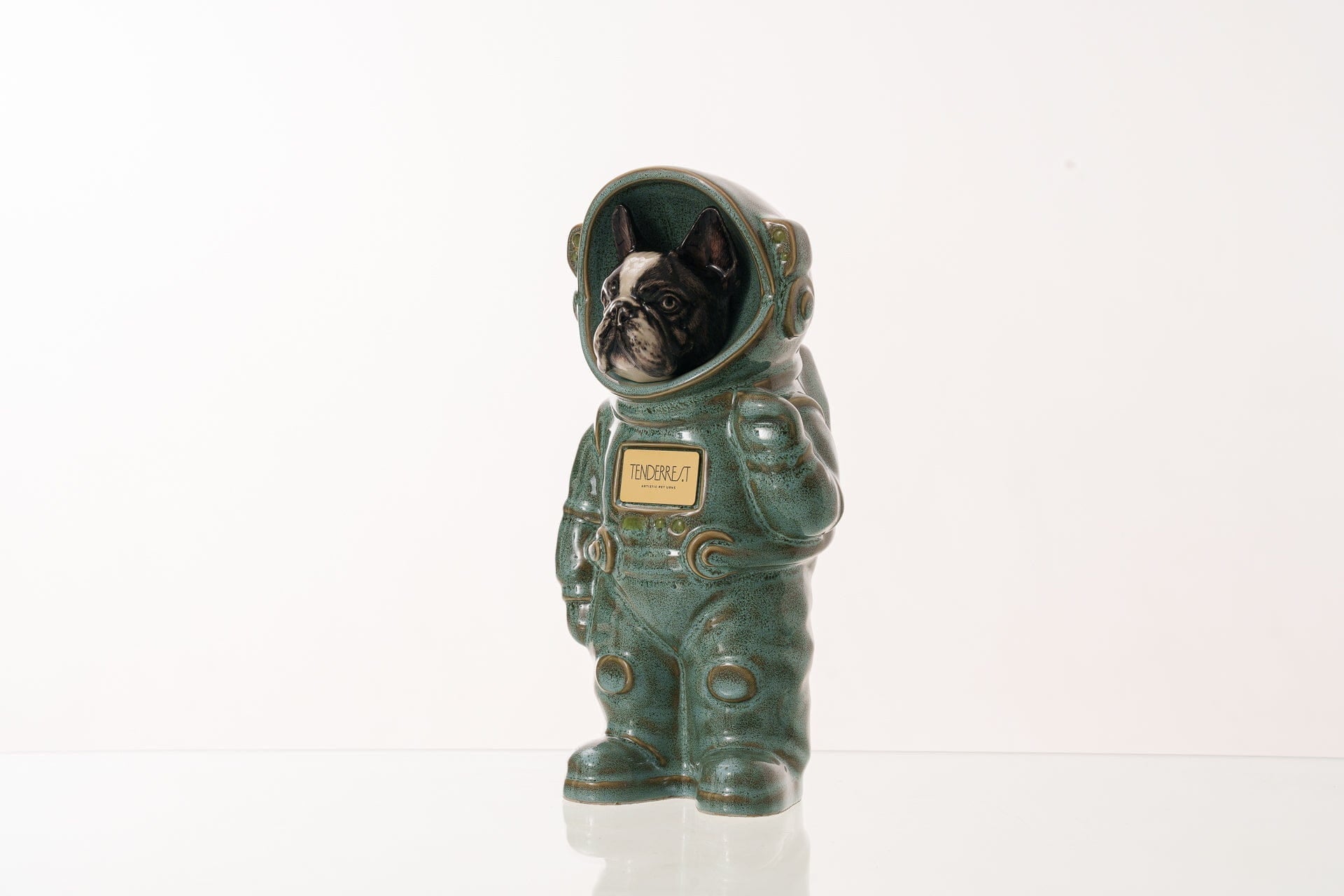 Pulvis Art Urns Pet Cremation Urn Oily Green / CUSTOM (by photo) / Yes (+$50) Dog Cremation Urn French Bulldog - Customizable Figure | Pet Urn