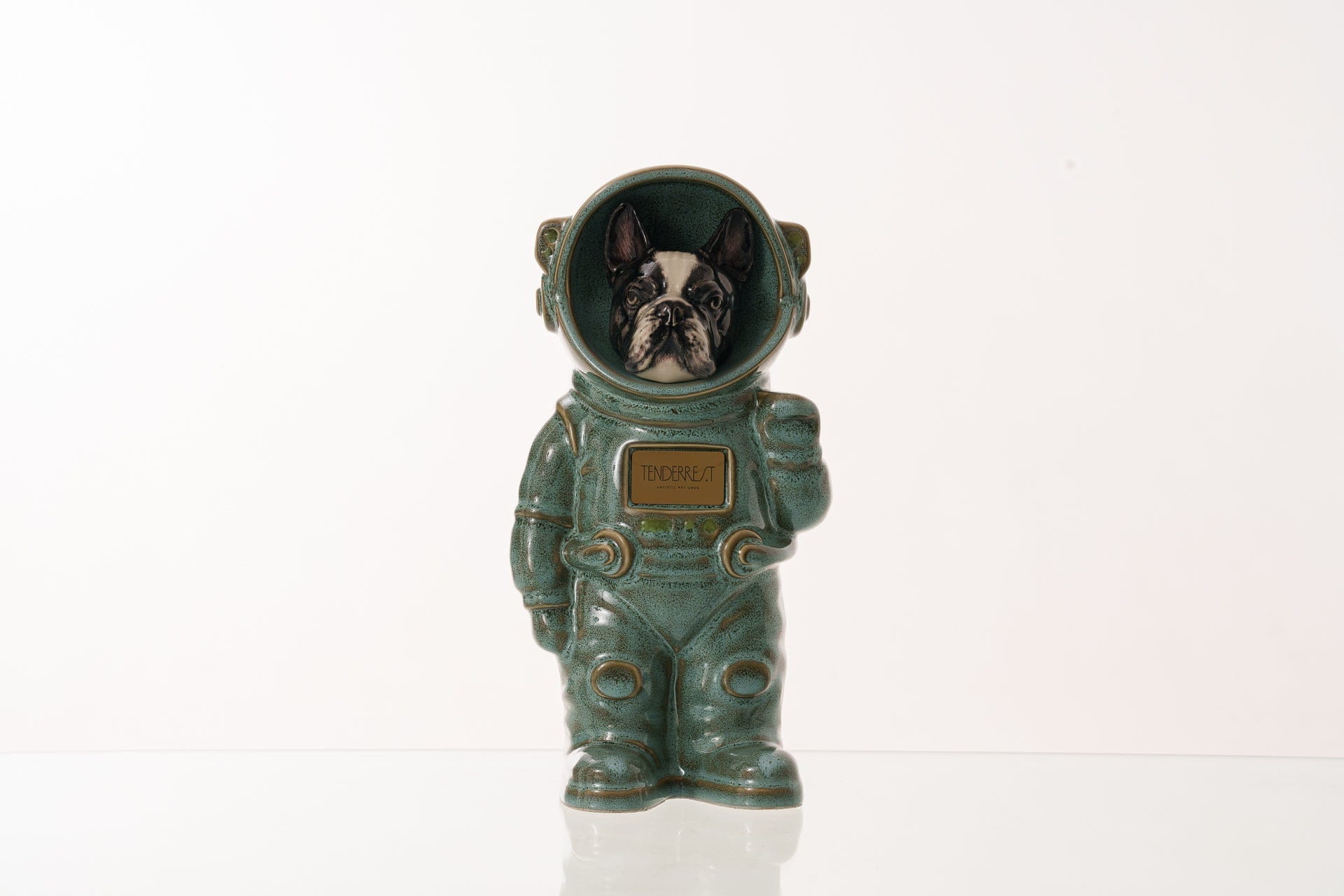 Pulvis Art Urns Pet Cremation Urn Oily Green / CUSTOM (by photo) / No Dog Cremation Urn French Bulldog - Customizable Figure | Pet Urn