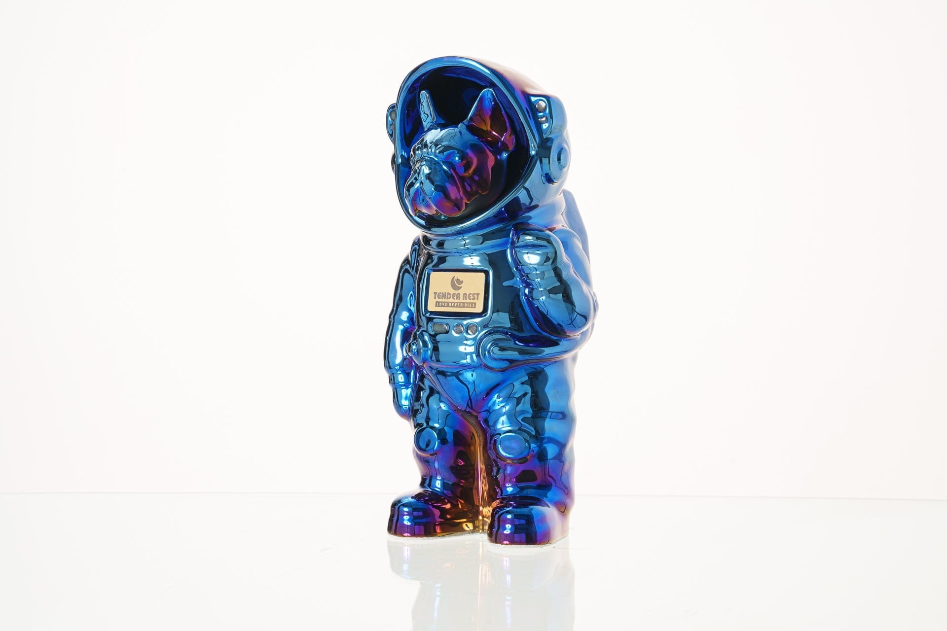 Pulvis Art Urns Pet Cremation Urn Glossy Blue / Glossy Blue / No Dog Cremation Urn French Bulldog - Customizable Figure | Pet Urn