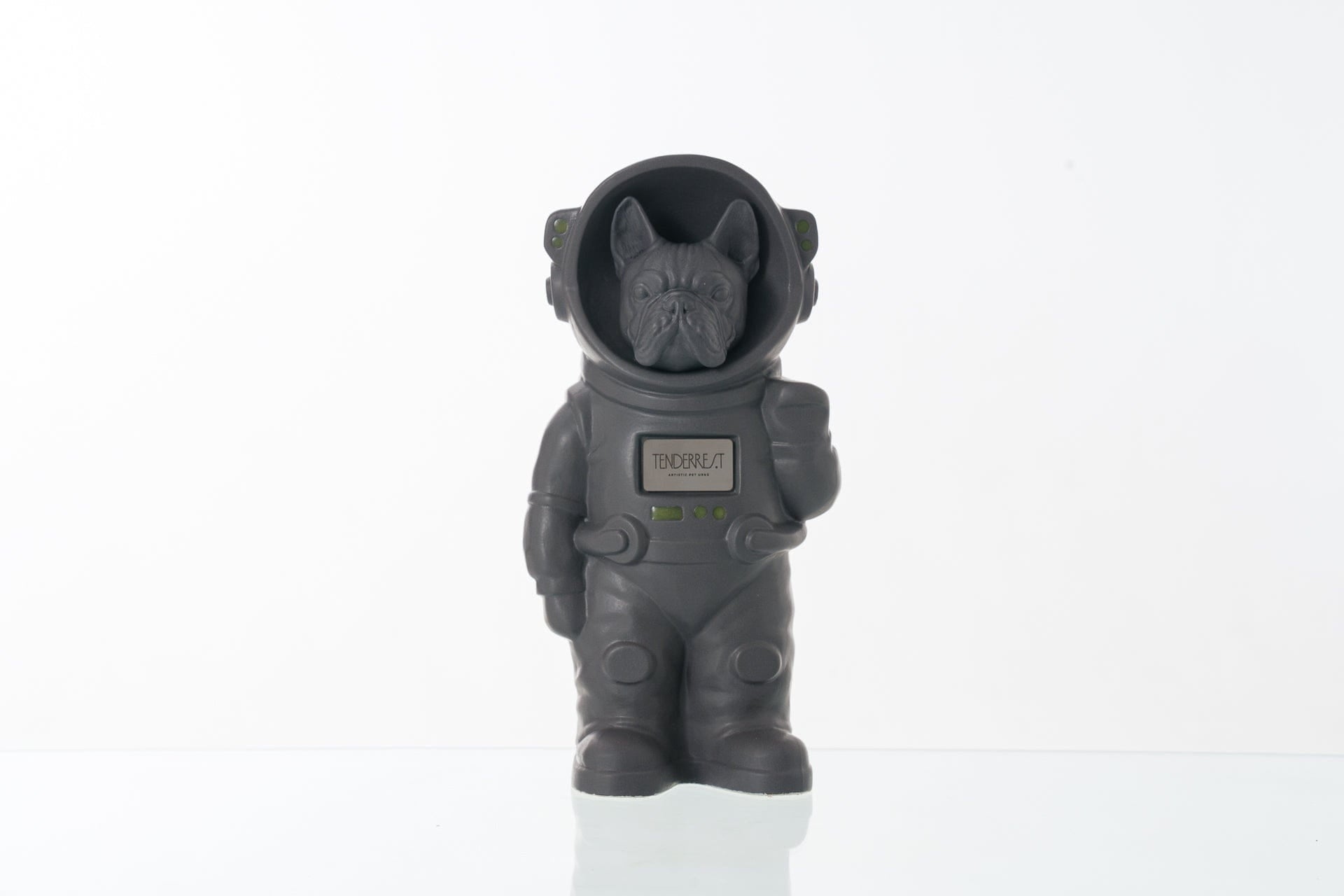 Pulvis Art Urns Pet Cremation Urn Gray Matte / Gray Matte / Yes (+$50) Dog Cremation Urn French Bulldog - Customizable Figure | Pet Urn