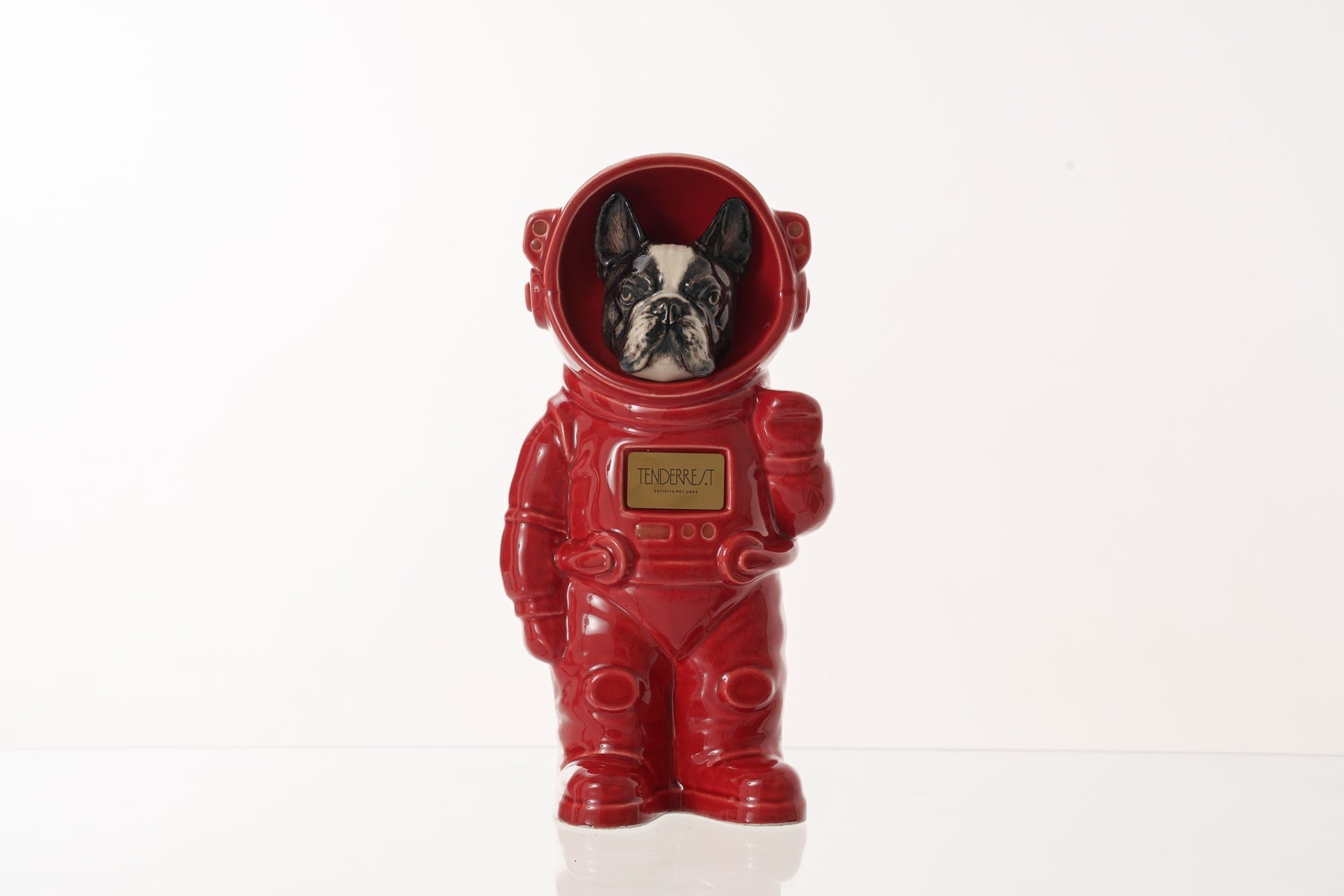 Pulvis Art Urns Pet Cremation Urn Red / CUSTOM (by photo) / Yes (+$50) Dog Cremation Urn French Bulldog - Customizable Figure | Pet Urn