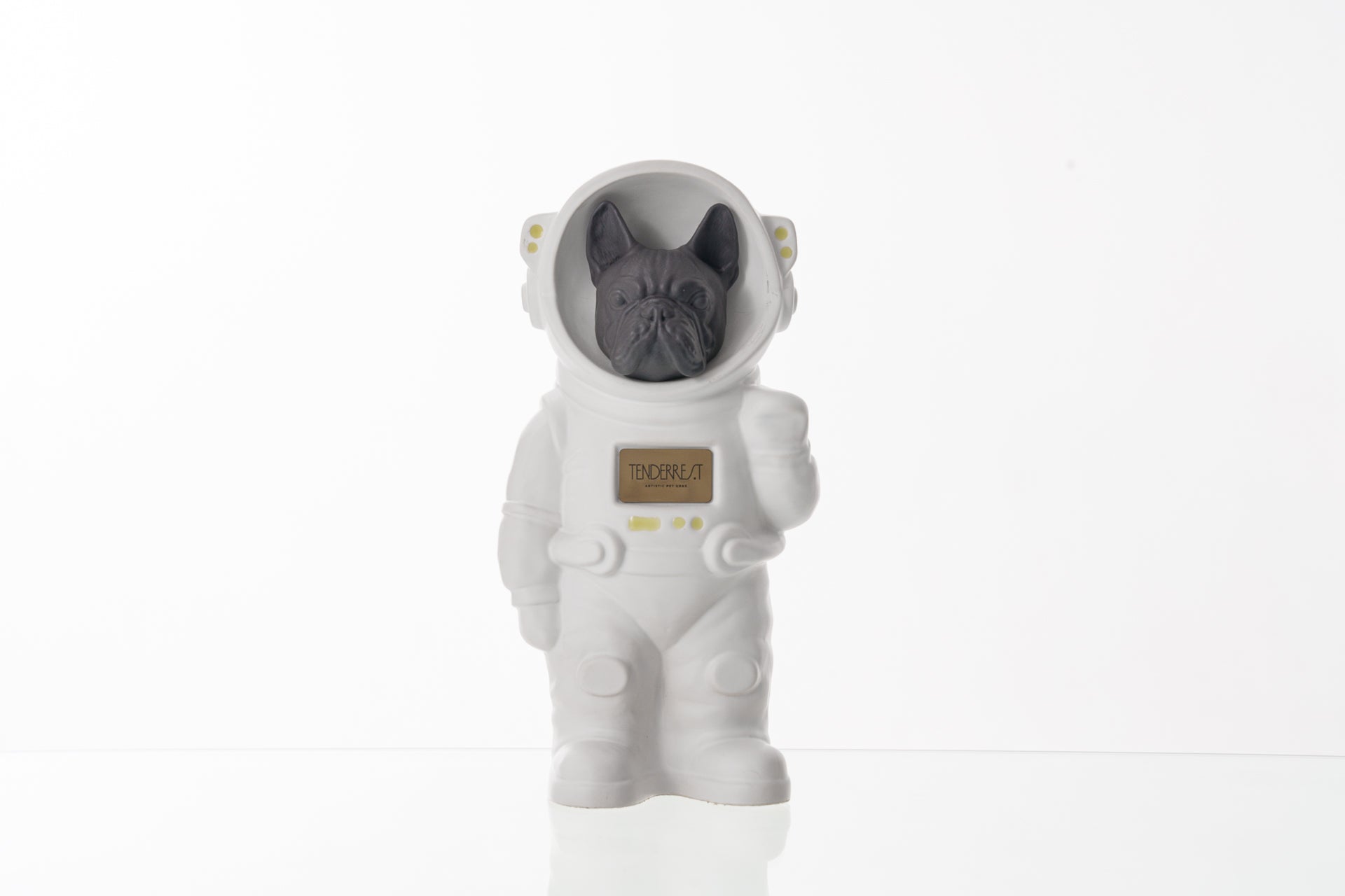 Pulvis Art Urns Pet Cremation Urn White Matte / Gray Matte / No Dog Cremation Urn French Bulldog - Customizable Figure | Pet Urn
