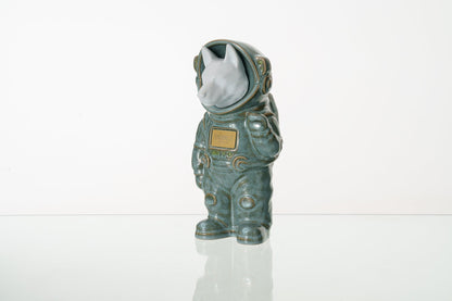 Pulvis Art Urns Pet Cremation Urn Oily Green / White Matte / No Dog Cremation Urn German Shepherd - Customizable Figure | Ceramic Pet Urn