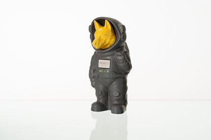 Pulvis Art Urns Pet Cremation Urn Gray Matte / Yellow / Yes (+$50) Dog Cremation Urn German Shepherd - Customizable Figure | Ceramic Pet Urn