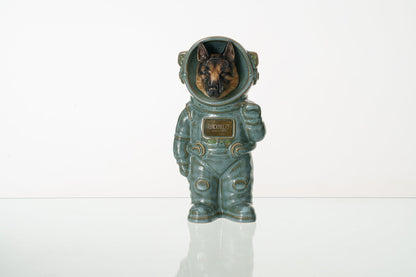 Pulvis Art Urns Pet Cremation Urn Oily Green / CUSTOM (by photo) / Yes (+$50) Dog Cremation Urn German Shepherd - Customizable Figure | Ceramic Pet Urn