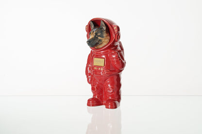 Pulvis Art Urns Pet Cremation Urn Red / CUSTOM (by photo) / Yes (+$50) Dog Cremation Urn German Shepherd - Customizable Figure | Ceramic Pet Urn