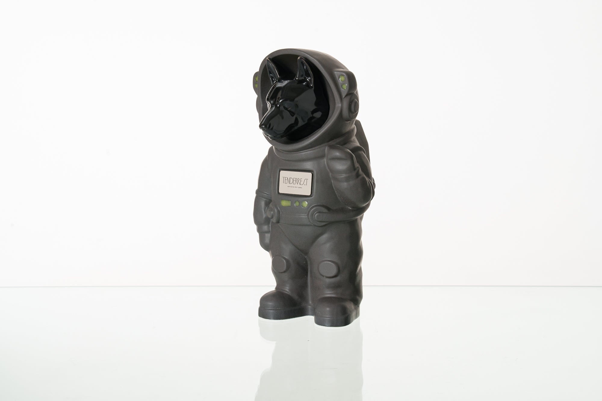 Pulvis Art Urns Pet Cremation Urn Gray Matte / Black / Yes (+$50) Dog Cremation Urn German Shepherd - Customizable Figure | Ceramic Pet Urn