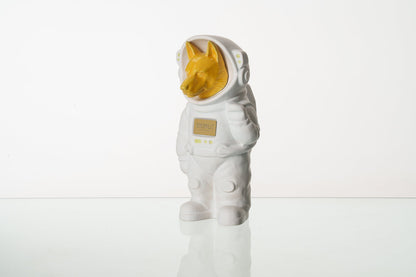Pulvis Art Urns Pet Cremation Urn White Matte / Yellow / No Dog Cremation Urn German Shepherd - Customizable Figure | Ceramic Pet Urn