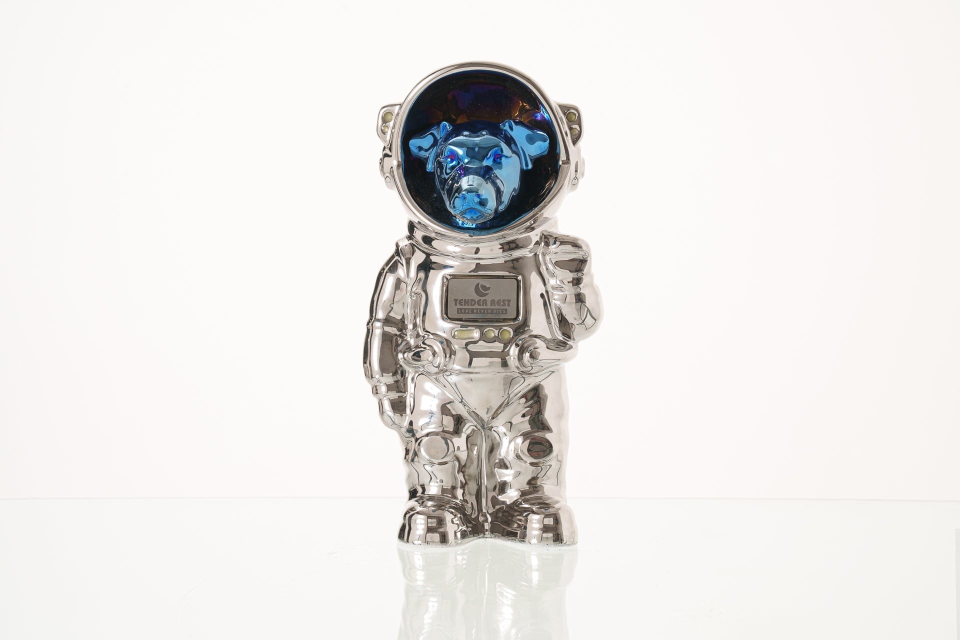Pulvis Art Urns Pet Cremation Urn Platinum / Glossy Blue / No Dog Cremation Urn Jack Russell - Customizable Figure | Ceramic Pet Urn