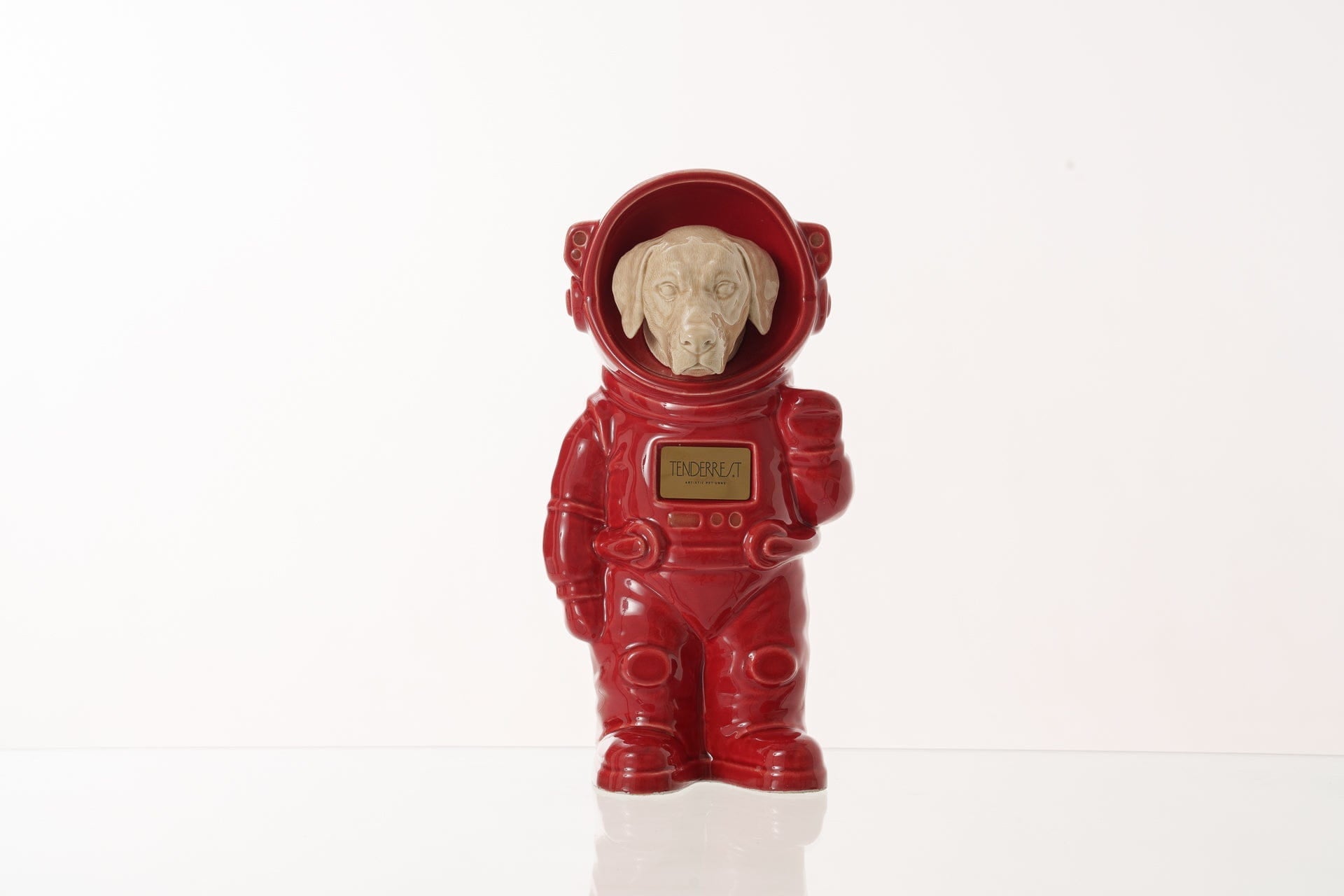 Pulvis Art Urns Pet Cremation Urn Red / Beige / Yes (+$50) Dog Cremation Urn Labrador - Customizable Figure | Handmade Pet Urn