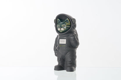 Pulvis Art Urns Pet Cremation Urn Aurora / Gray Matte / Yes (+$50) Hand Decorated Pet Urn - Cat | Ceramic Handmade Figure