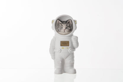 Pulvis Art Urns Pet Cremation Urn Lyra / White Matte / Yes (+$50) Hand Decorated Pet Urn - Cat | Ceramic Handmade Figure