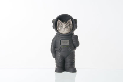 Pulvis Art Urns Pet Cremation Urn Lyra / Gray Matte / No Hand Decorated Pet Urn - Cat | Ceramic Handmade Figure