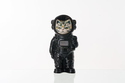 Pulvis Art Urns Pet Cremation Urn Lunar / Black / No Hand Decorated Pet Urn - Cat | Ceramic Handmade Figure