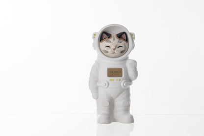 Pulvis Art Urns Pet Cremation Urn Sora / White Matte / No Hand Decorated Pet Urn - Cat | Ceramic Handmade Figure