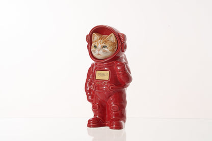 Pulvis Art Urns Pet Cremation Urn Helios / Red / Yes (+$50) Hand Decorated Pet Urn - Cat | Ceramic Handmade Figure