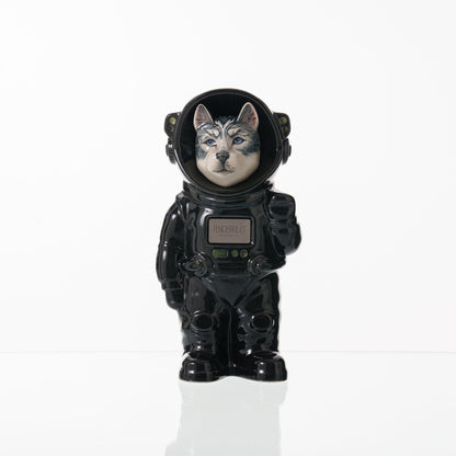 Pulvis Art Urns Pet Cremation Urn Titan / Black / No Hand Decorated Pet Urn - Dog | Ceramic Handmade Figure