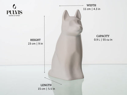 Pulvis Art Urns Pet Urn "Barkley" Pet Urn for Dog - Ceramic | Handmade