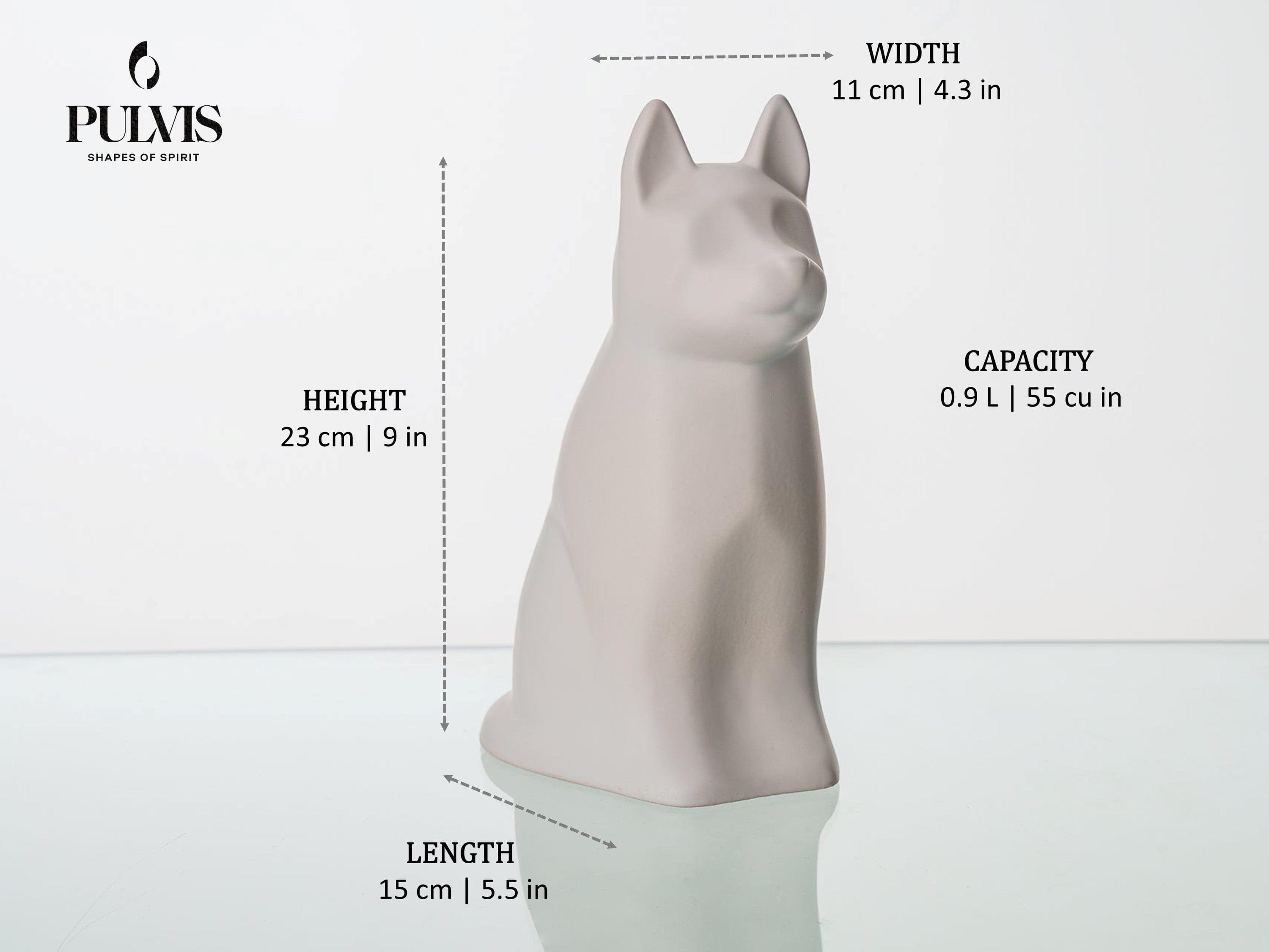 Pulvis Art Urns Pet Urn "Barkley" Pet Urn for Dog - Ceramic | Handmade