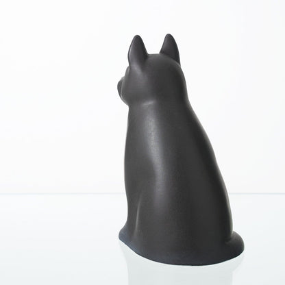 "Barkley" Pet Urn for Dog - Grey Matte | Ceramic | Handmade - Pulvis Art Urns