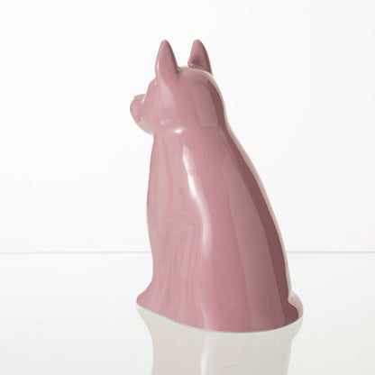 "Barkley" Pet Urn for Dog - Pink | Ceramic | Handmade - Pulvis Art Urns