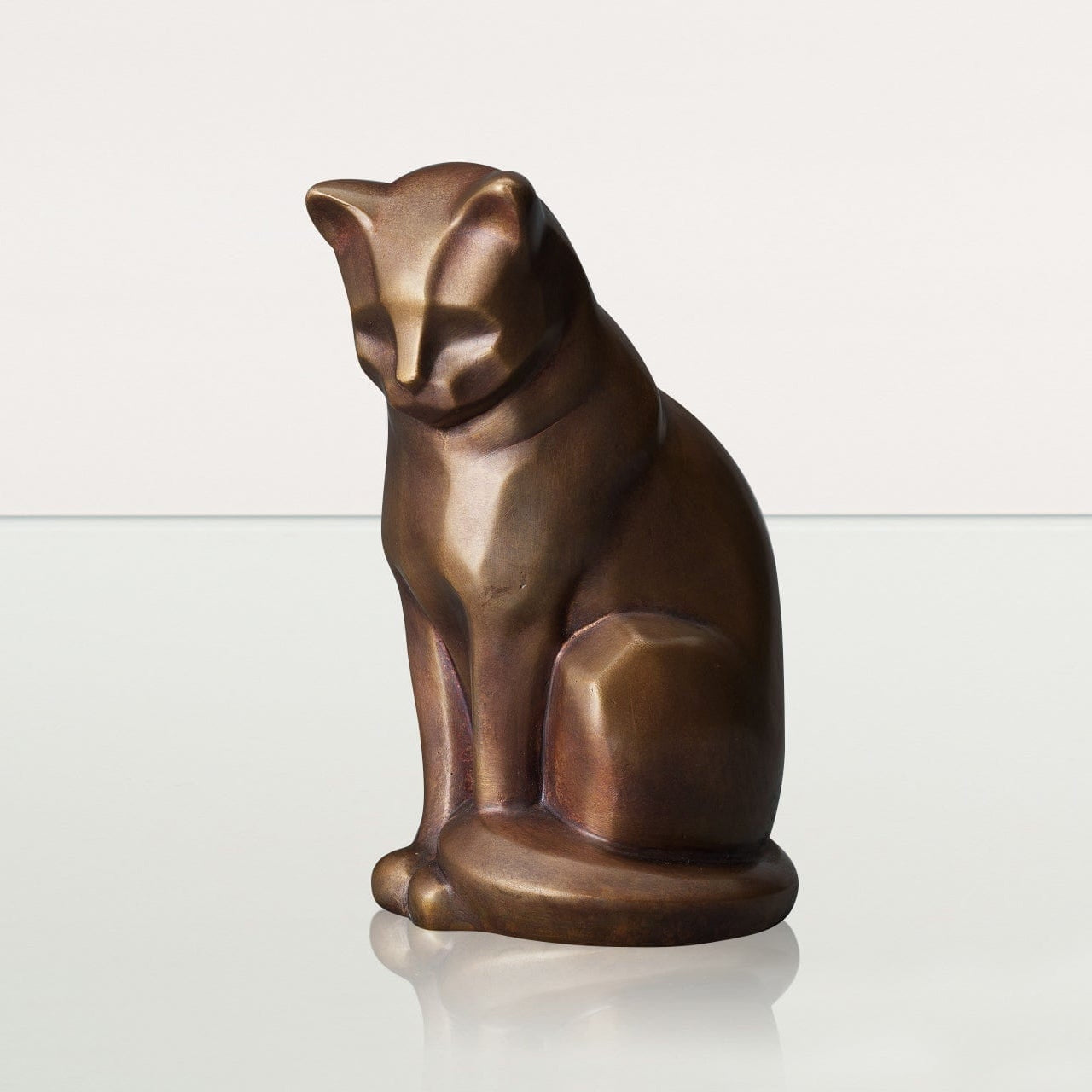 Cast Bronze Cat Urn "Neko" | Premium Quality Bronze Pet Urn - Pulvis Art Urns