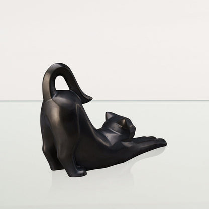 Cat Cremation Urn For Ashes "Grace" - Dark Matte | Ceramic Pet Urn - Pulvis Art Urns