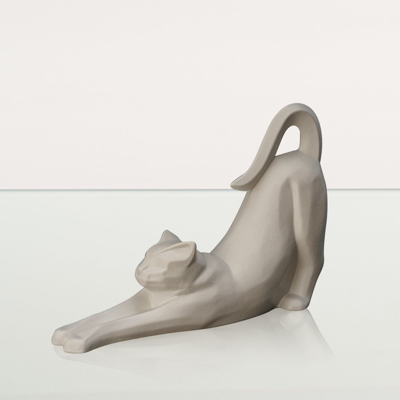 Cat Cremation Urn For Ashes "Grace" - White Matte | Ceramic Pet Urn - Pulvis Art Urns