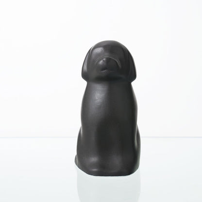 "Cuddle" Pet Urn for Dog - Grey Matte | Ceramic | Handmade - Pulvis Art Urns