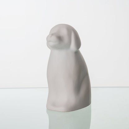 "Cuddle" Pet Urn for Dog - White Matte | Ceramic | Handmade - Pulvis Art Urns