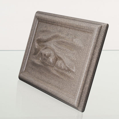 Dog Cremation Urn for Ashes - Craquelure | Ceramic | Handmade Pet Urn - Pulvis Art Urns