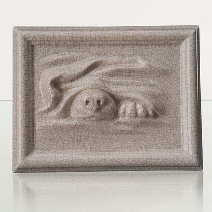 Dog Cremation Urn for Ashes - Craquelure | Ceramic | Handmade Pet Urn - Pulvis Art Urns