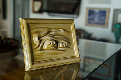 Dog Cremation Urn for Ashes - Dark Sand | Ceramic | Handmade Pet Urn - Pulvis Art Urns
