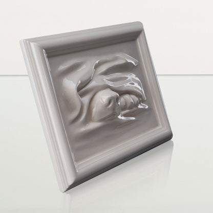 Dog Cremation Urn for Ashes - Off-white | Ceramic | Handmade Pet Urn - Pulvis Art Urns