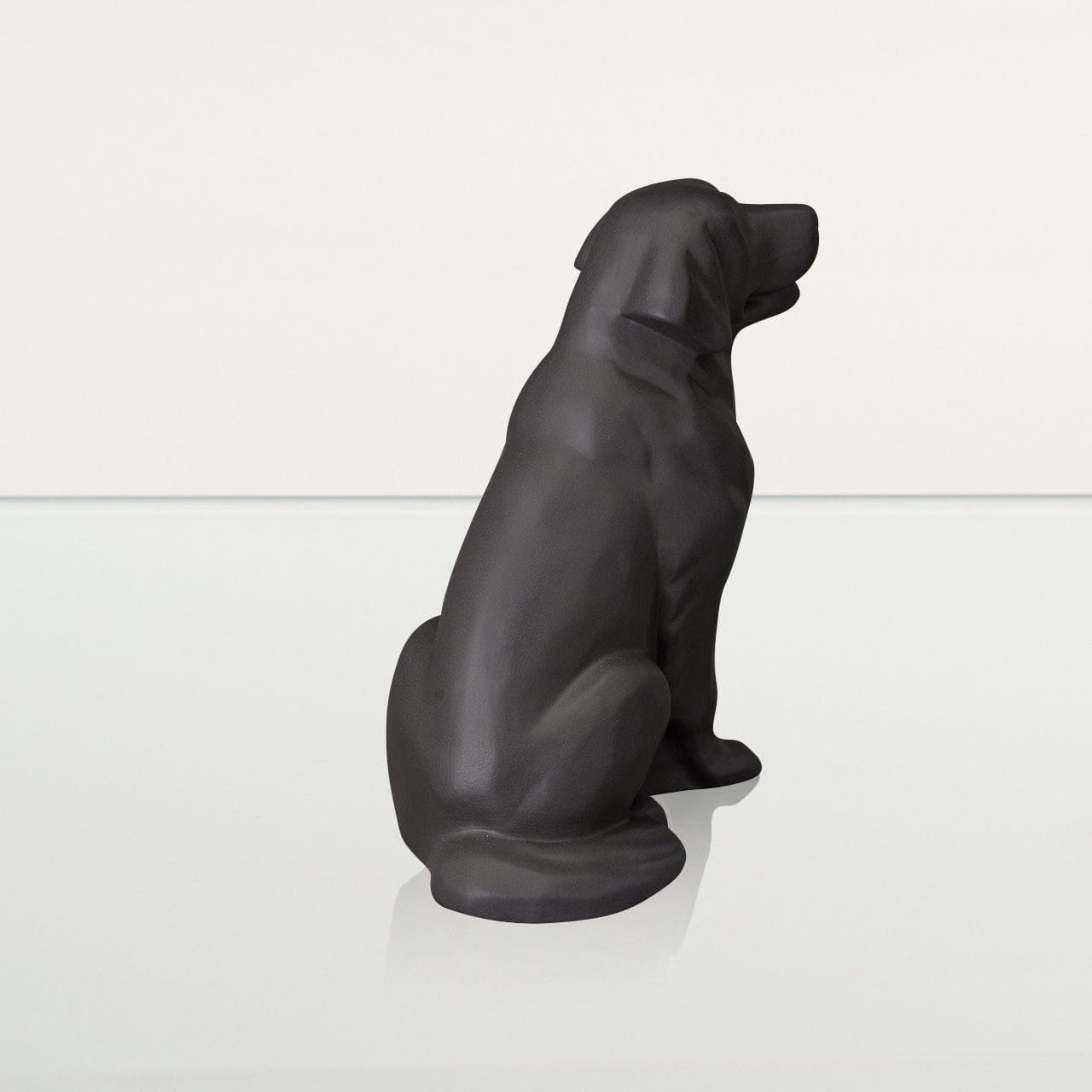 Golden Retriever Pet Urn - Grey Matte | Ceramic Dog Urn - Pulvis Art Urns