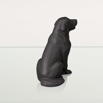 Golden Retriever Pet Urn - Grey Matte | Ceramic Dog Urn - Pulvis Art Urns