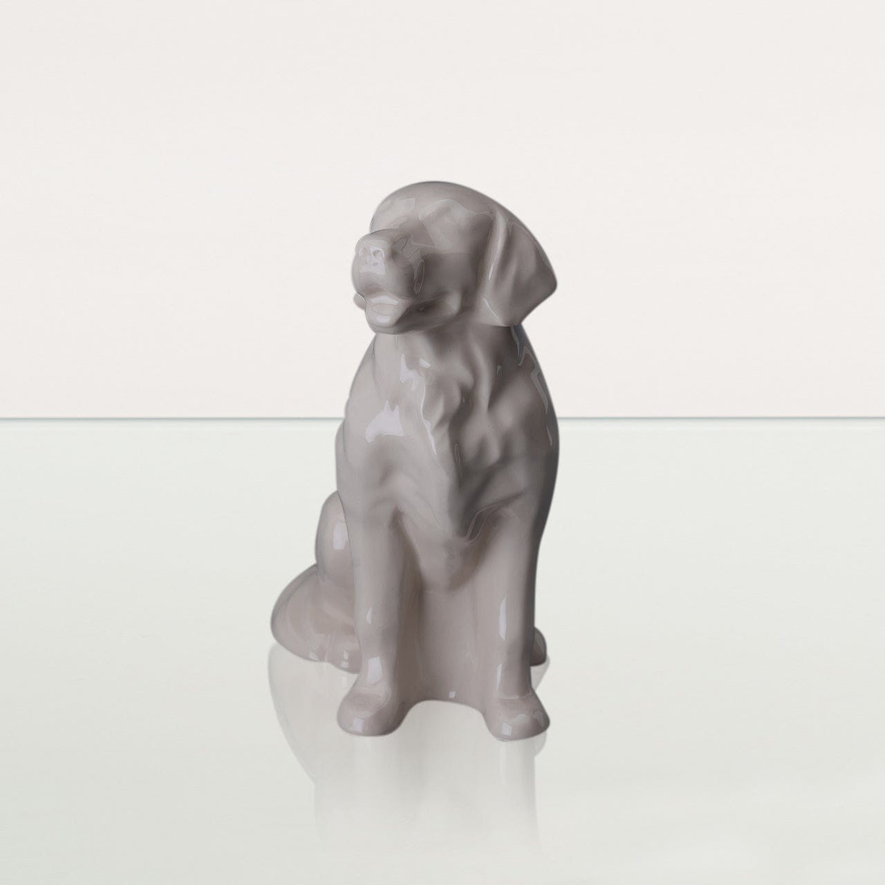 Golden Retriever Pet Urn - Off-white | Ceramic Dog Urn - Pulvis Art Urns