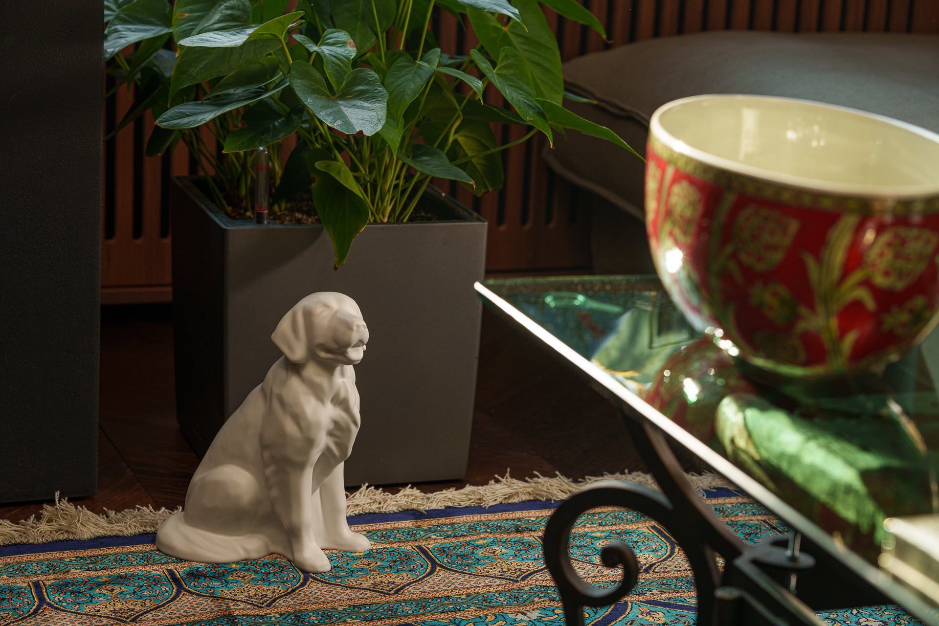 Golden Retriever Pet Urn - White Matte | Ceramic Dog Urn - Pulvis Art Urns